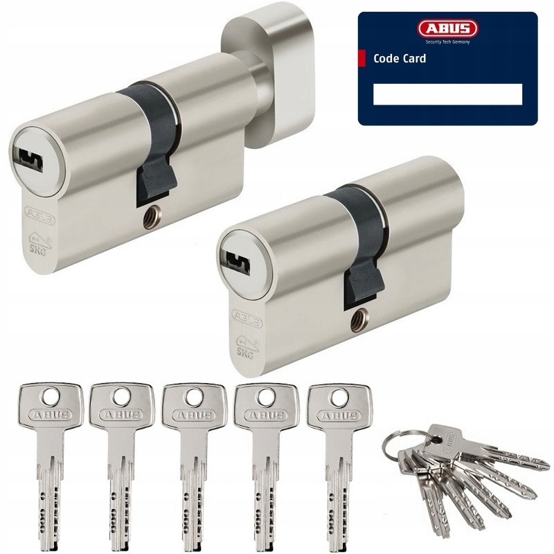 Zestaw wkładek Abus 50/50 50G/50 system 1 klucza komplet na jeden klucz