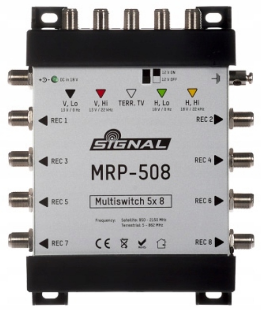 

Multiswitch 5/8 5x8 MRP-508 Signal 5 wejść 8 wyjść