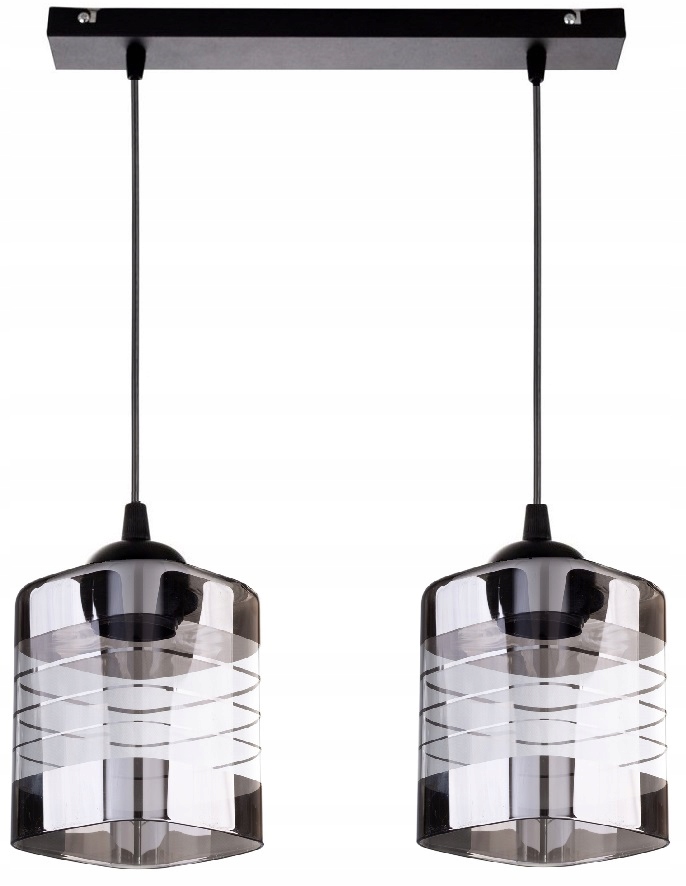 

Szklana Lampa Wisząca Sufitowa Żyrandol Plafon Led