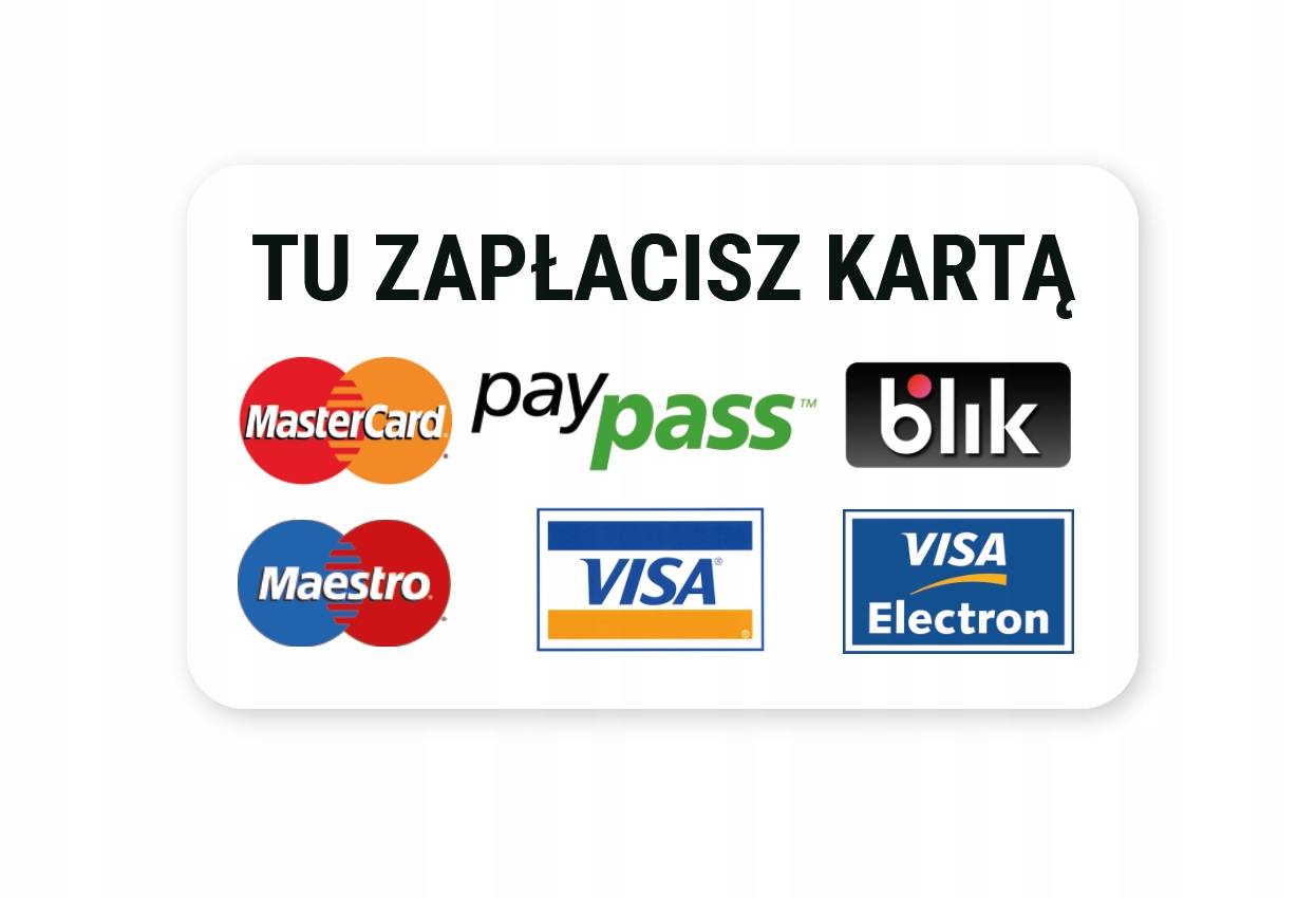 

Naklejka Dwustronna Płatność Kartą taxi Uber Bolt