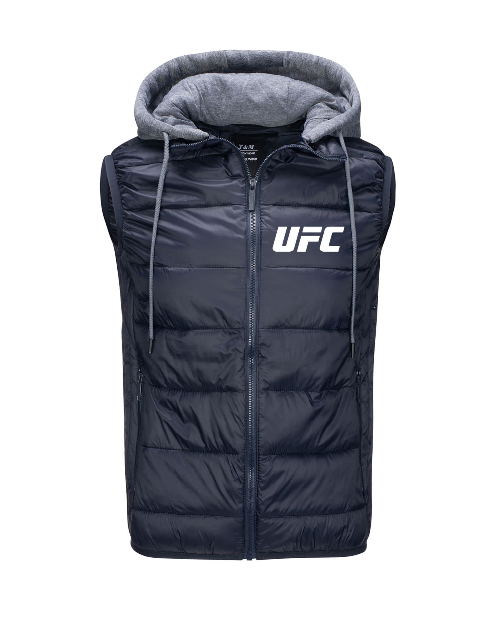 Bunda Bez Rukávů S Prošívaným Zateplením Ufc Tmavě Modrá 3XL