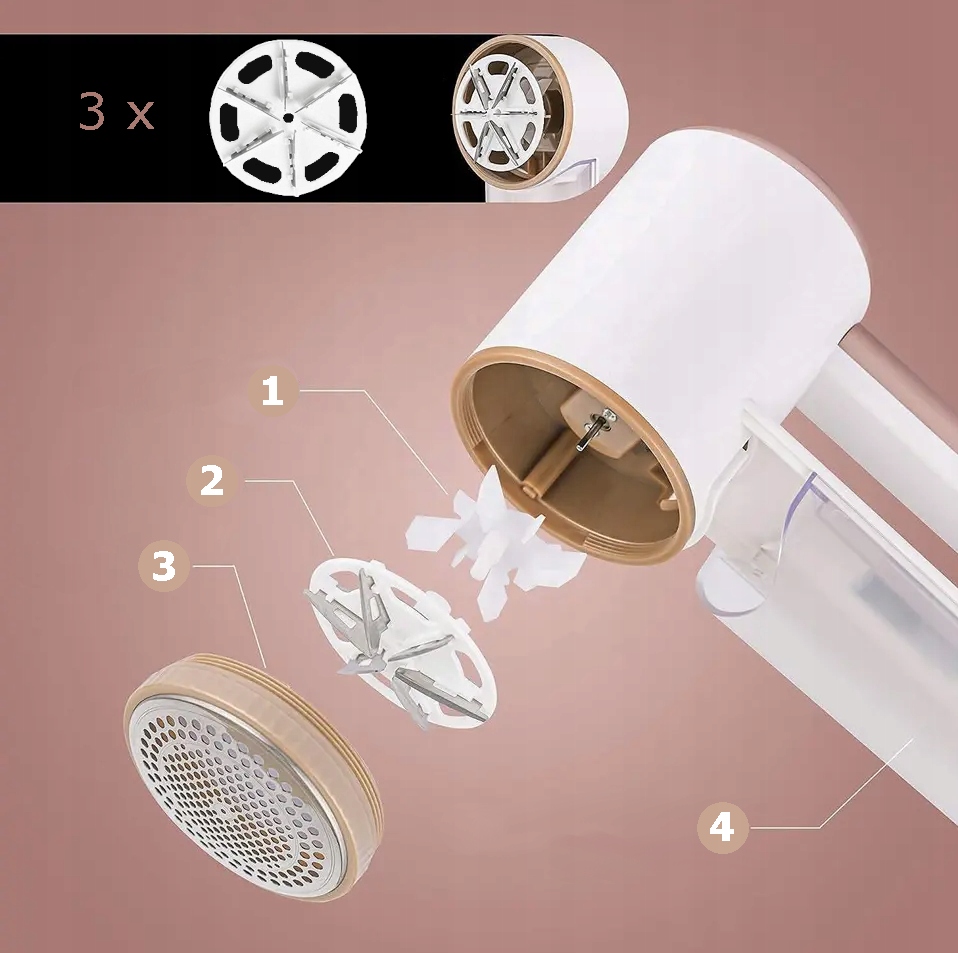 Golarka do ubrań DM Lint X-Remover Szerokość produktu 7 cm