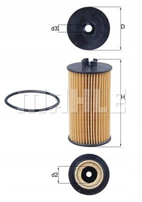 FILTR OLEJU OX 401D KNECHT Producent części Mahle