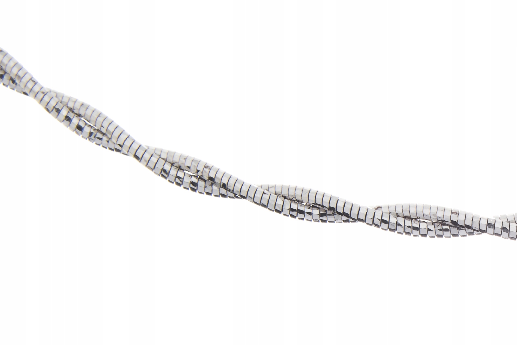 Stříbrný Řetízek S Dvojitou Pleteninou 45 CM Italy 3 MM Rhodiovaný