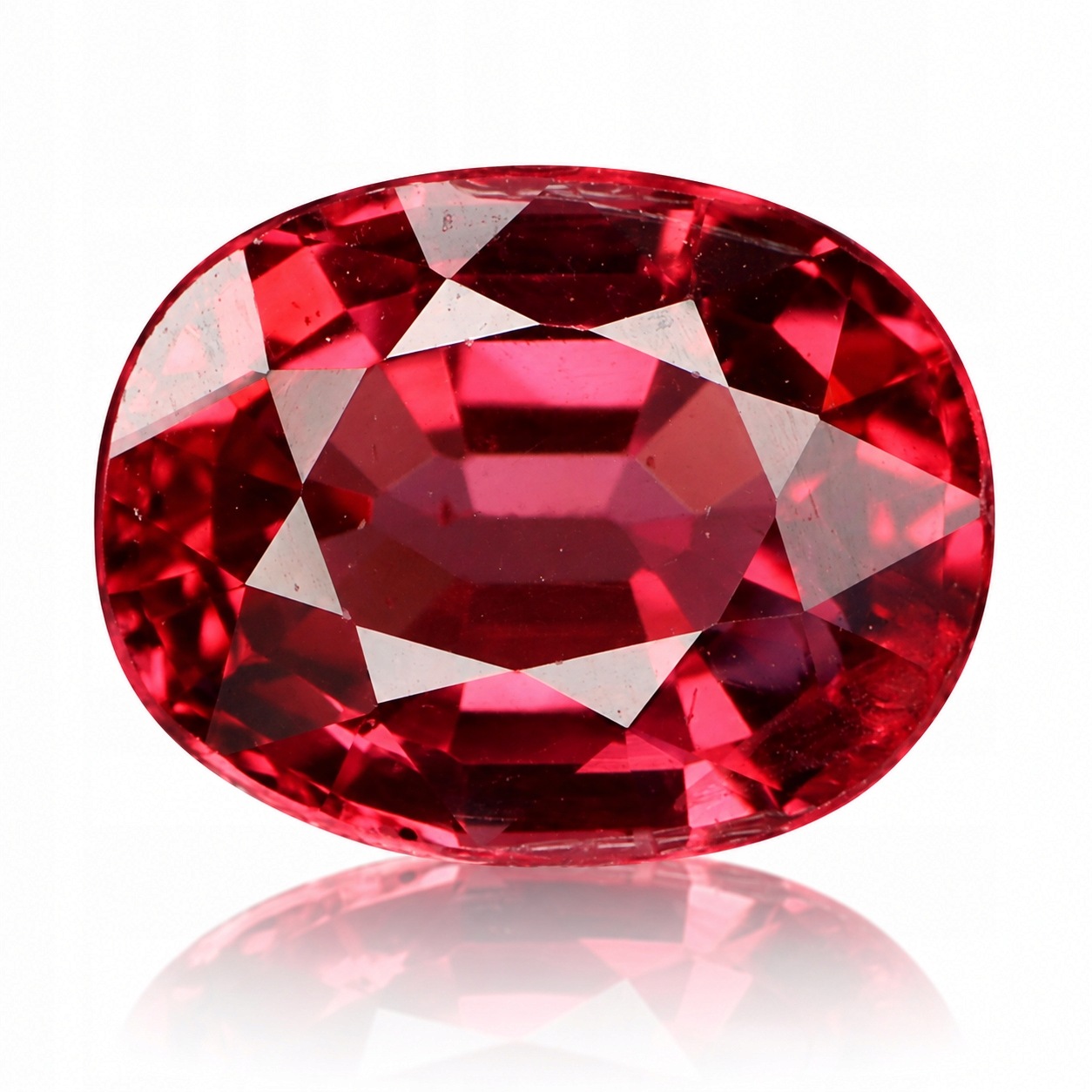 Přírodní granát Rodolit 2.00 ct Ovál Mosambik VS1 certifikát Wbd