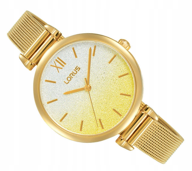 Zlaté Dámské Hodinky Lorus Fashion RG234QX9 Mesh