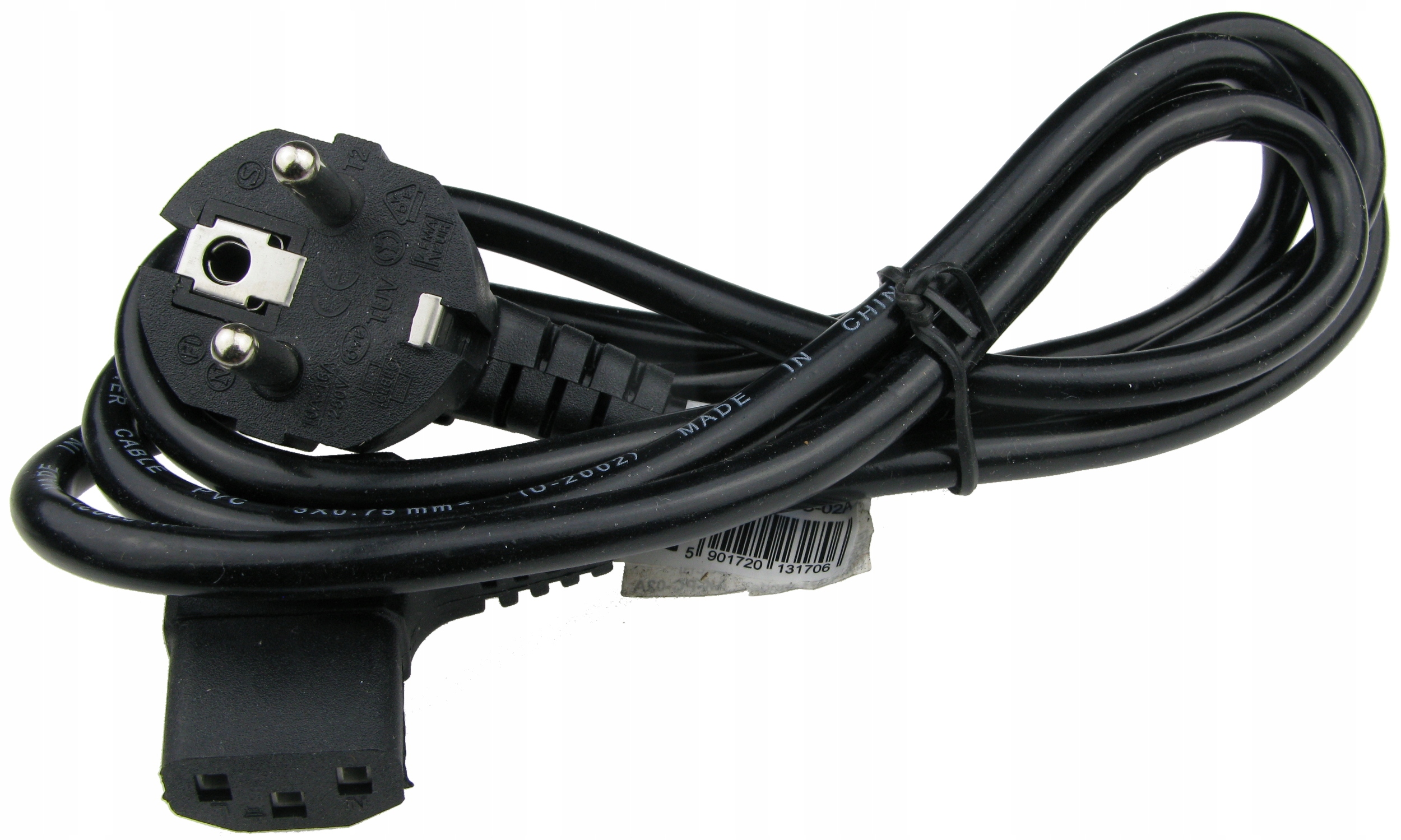AKYGA Kabel zasilający kątowy Akyga AK-PC-12A CCA 3x0.75mm² CEE 7/7 / IEC C13 3 m — 5