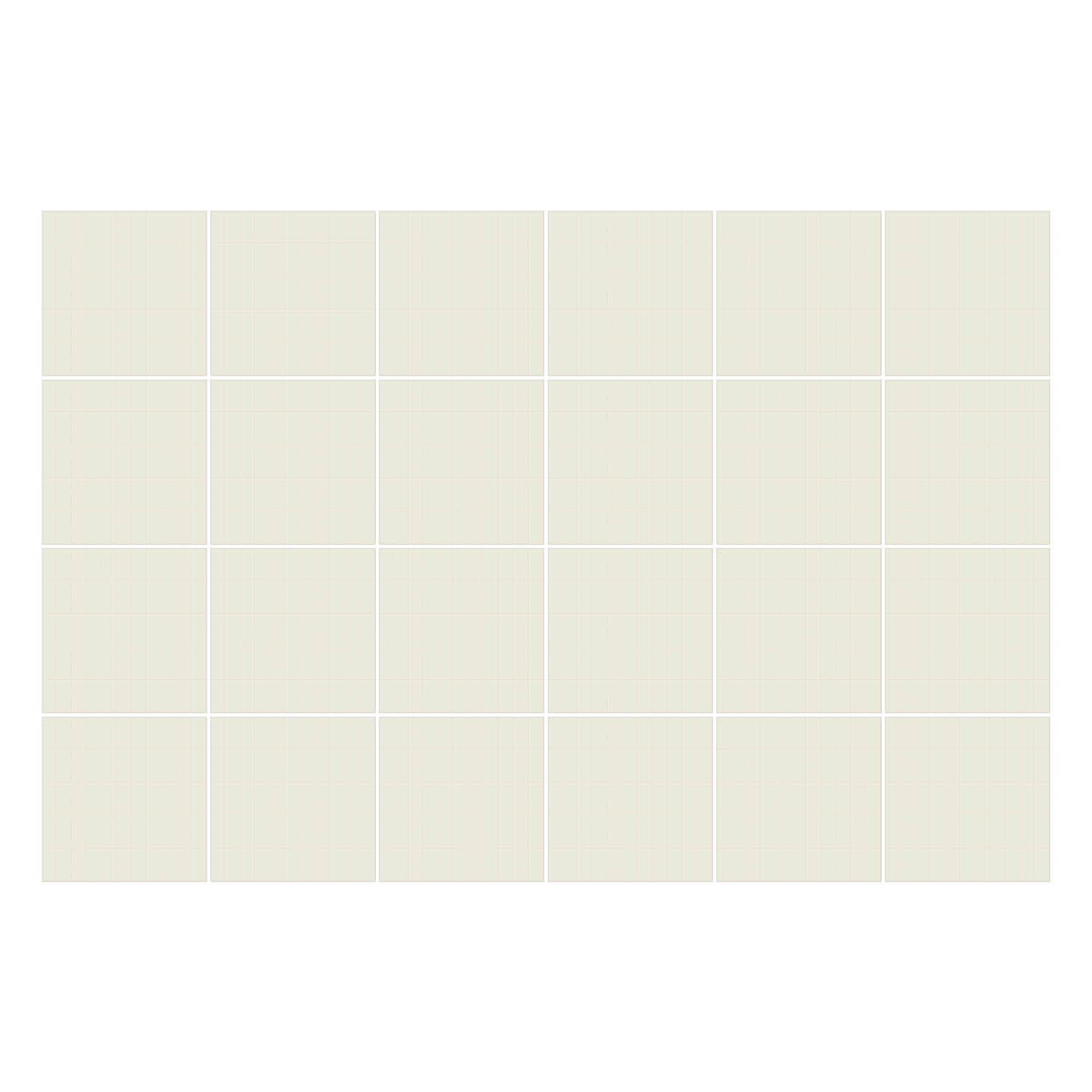 Samolepky na keramické dlaždice Krémová mozaika dlaždic 24 ks 20 x 20 cm