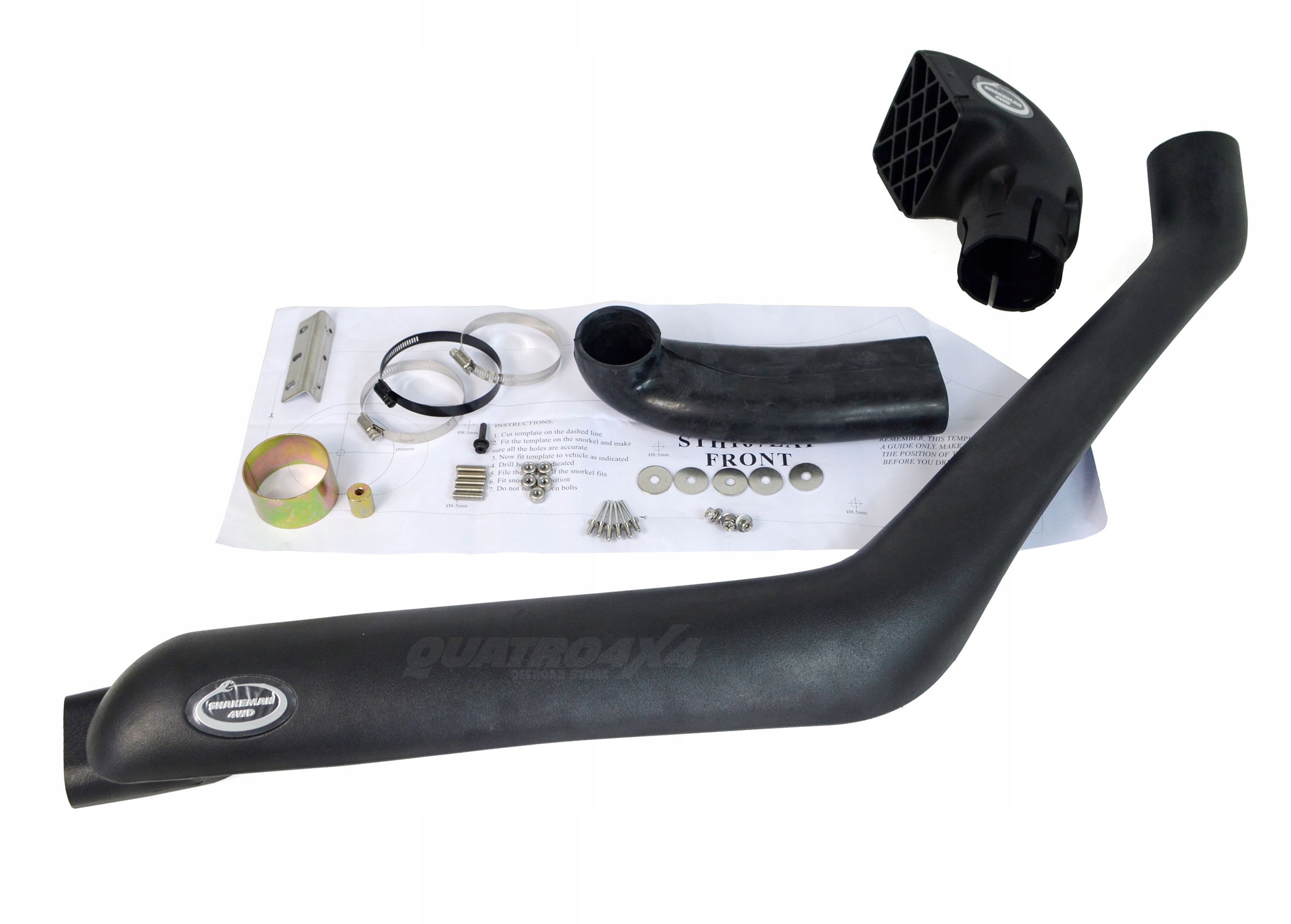 Toyota Hilux (do roku 2005) ľavá strana Snorkel Lldpe Vlot Pow Snakeman 4WD
