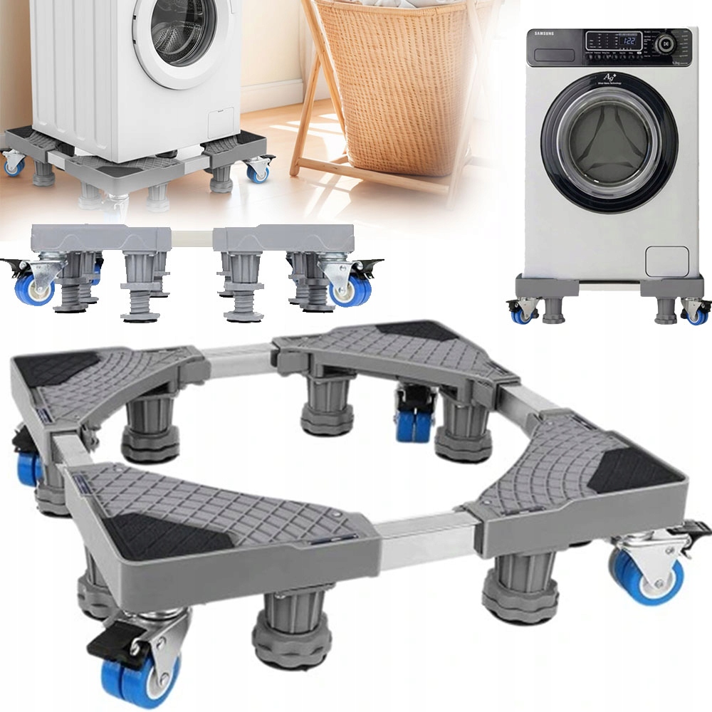 Podstawa Pralki Tworzywo Sztuczne Z 4 Kółkami Uniwersalnymi Do Pralki