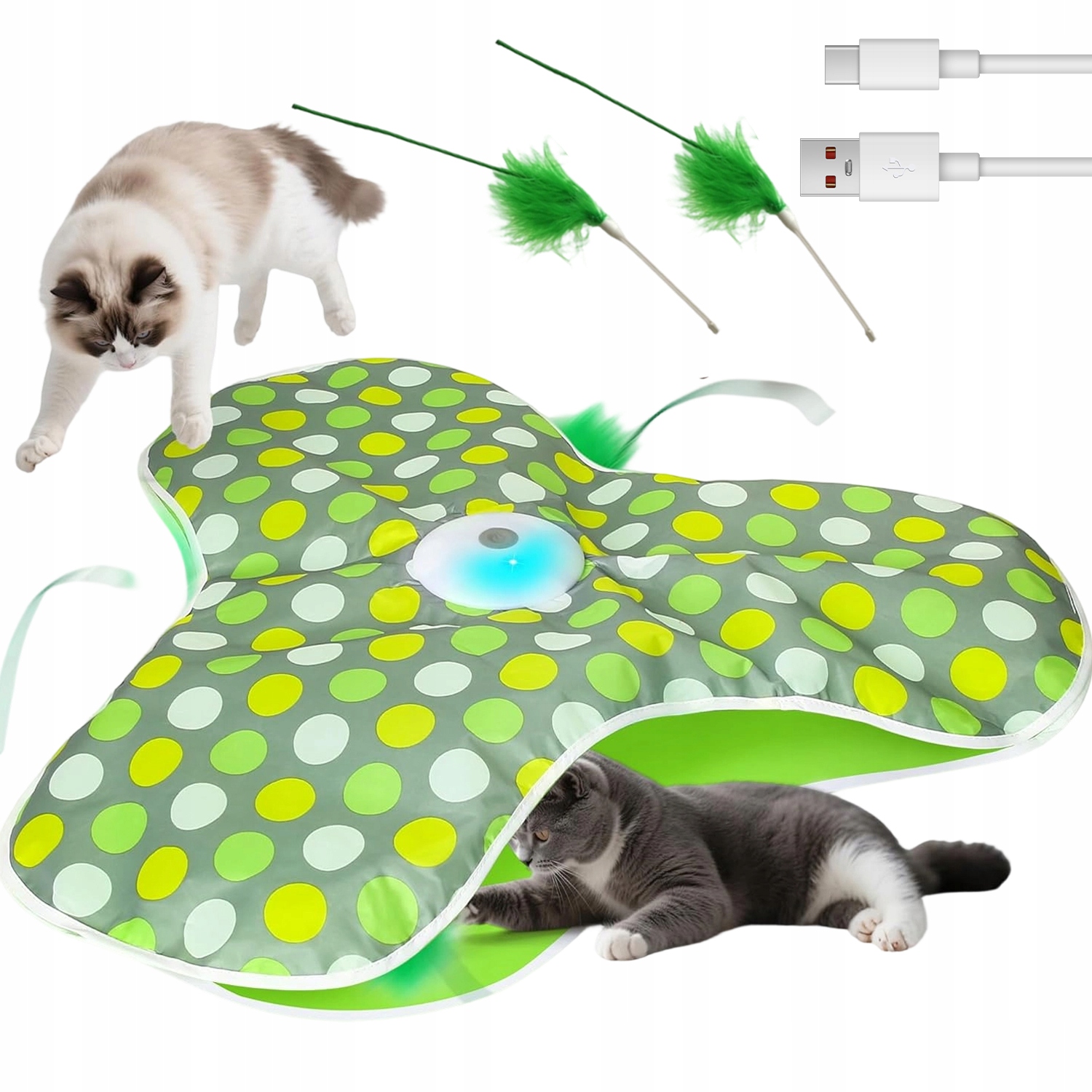 Levně Hračky Pro Kočky Interaktivní Automatická Multifunkční Podložka Inteligentní