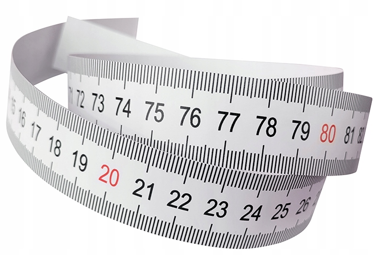 BIAŁA Naklejka MIARA SAMOPRZYLEPNA Taśma metr 100 EAN (GTIN) 5904024851820