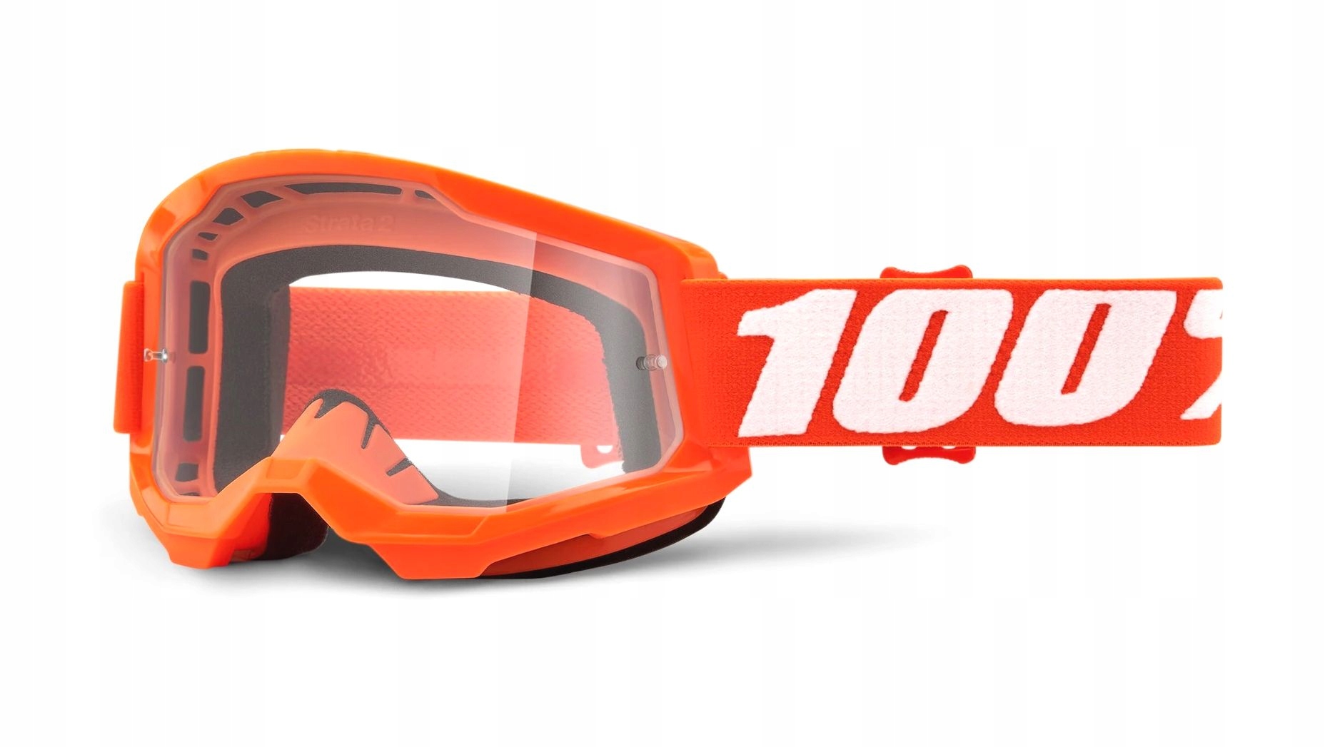 Gogle 100% Strata 2 Orange Szyba Clear