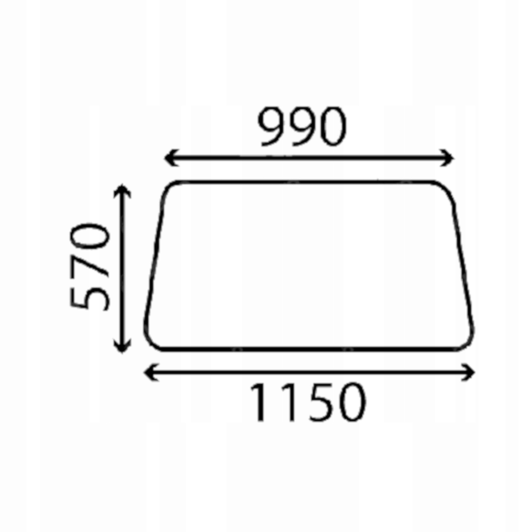 sklo horní dveře 1699449M2 (3719)