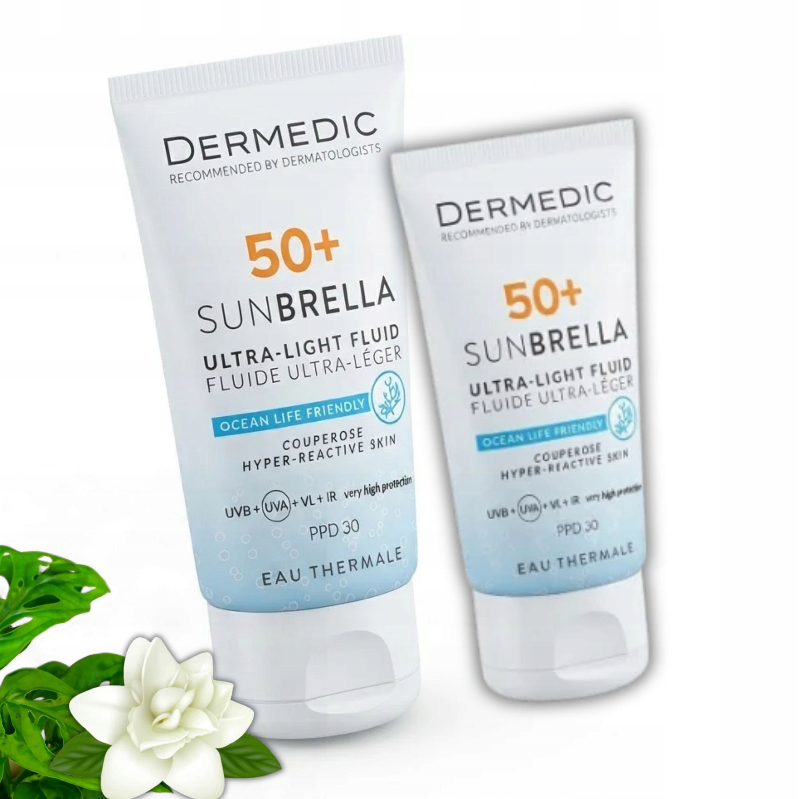 Krem nawilżający ultralekki ochrona przed promieniowaniem Dermedic 2x 40ml