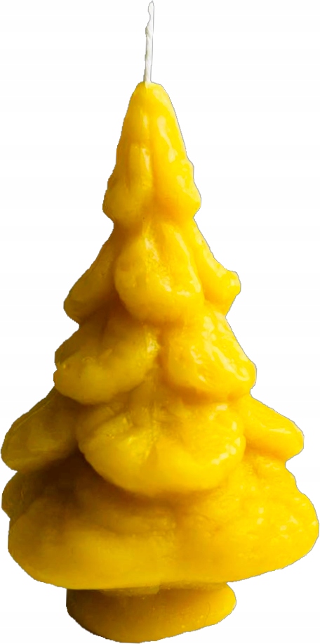 Świeca CHOINKA PRZYKRYTA ŚNIEGIEM mała wosk S142