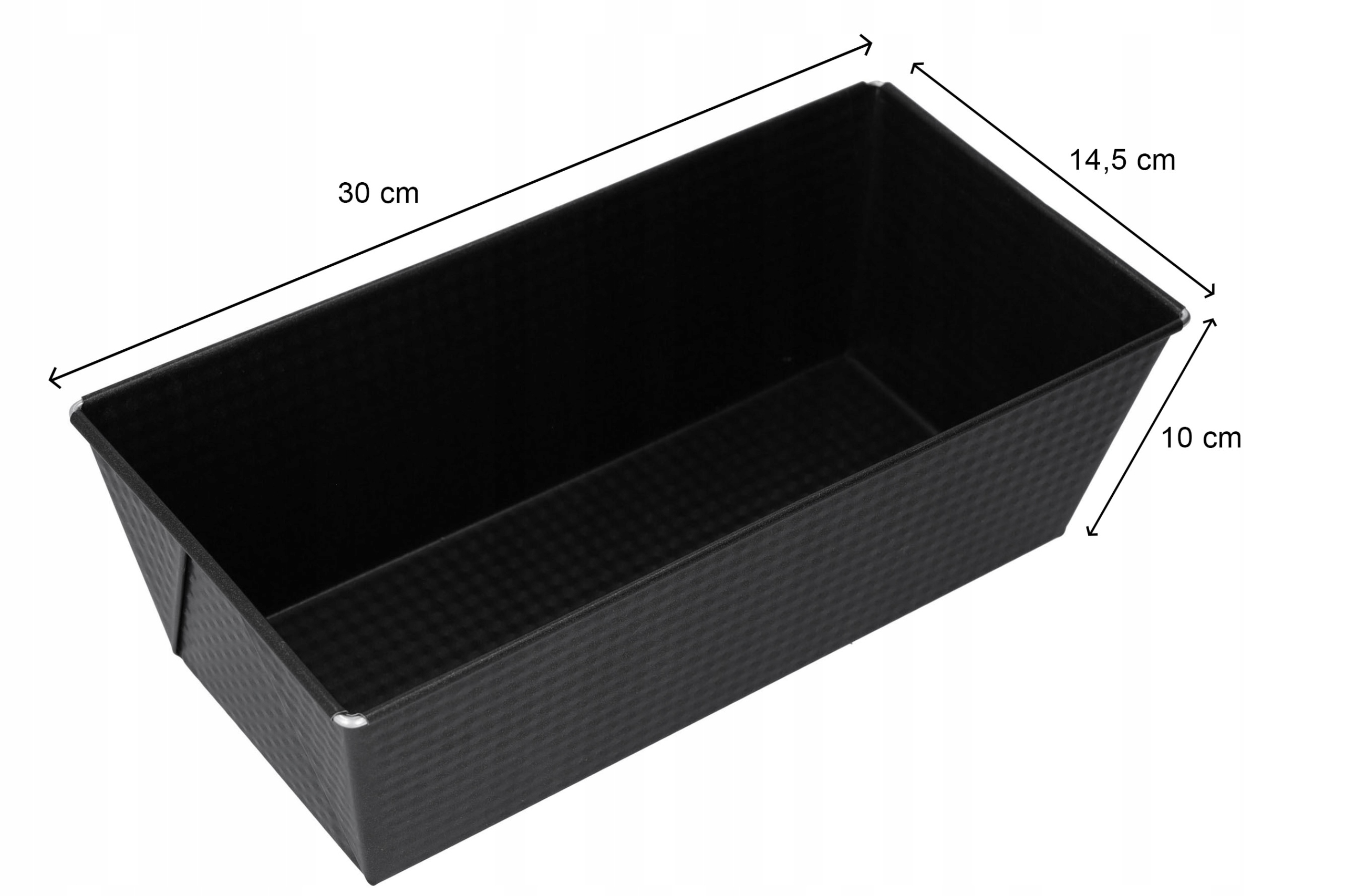BLACHA DO PIECZENIA FORMA DO CHLEBA KEKSÓWKA 30x14,5x10 CM CZARNA DO CIAST EAN (GTIN) 5903822657283