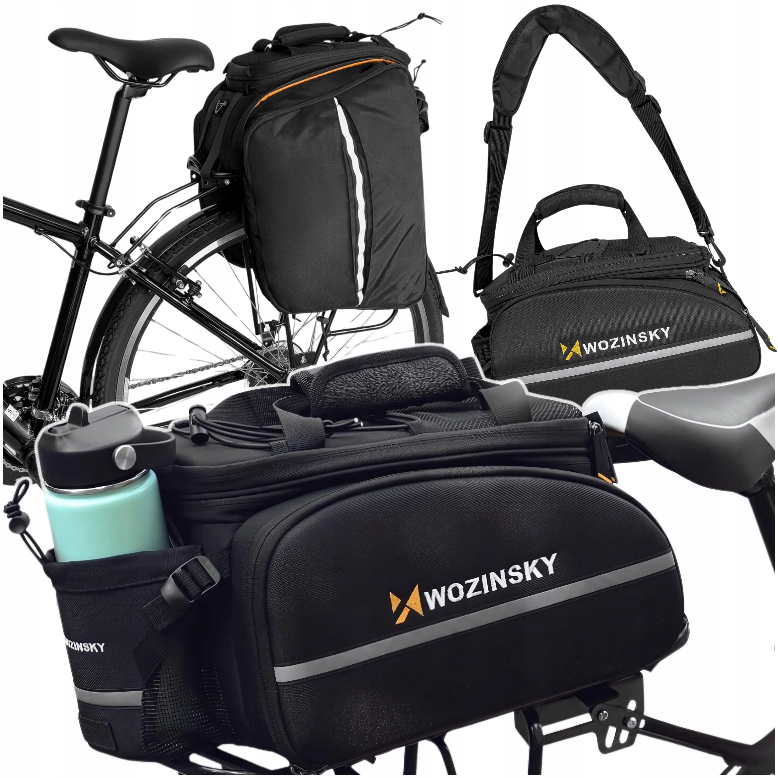 Sakwa Rowerowa Wozinsky Torby Na Bagażnik Rowerowy Kufer Na Rower 35L