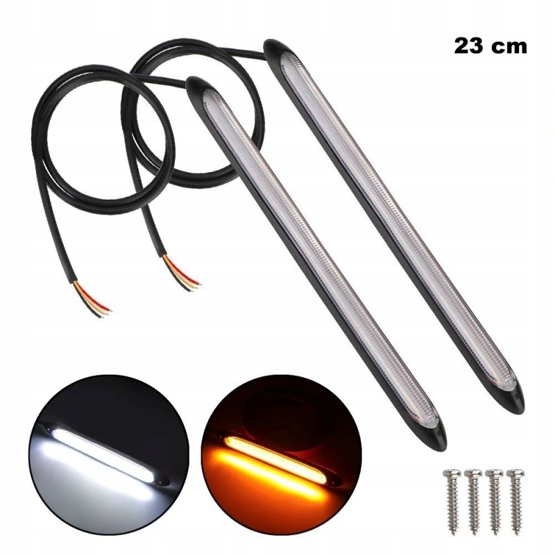 SWIATLA DRL FLEX LED dzienne plynacy kierunek WOW Car type 4x4 SUV Passenger cars Cargo vans RVs Buses Undefined