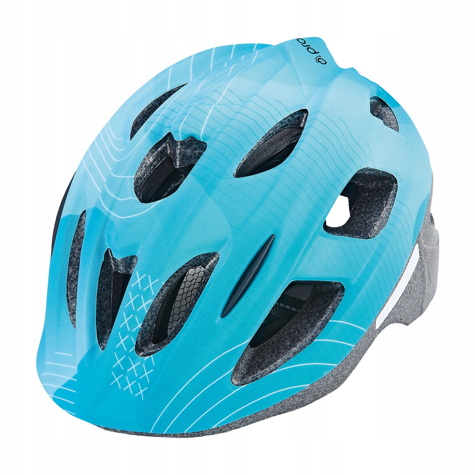 Kask Rowerowy Dziecięcy Prophete Glueon Led Rozmiar M (55-58CM) Niebieski