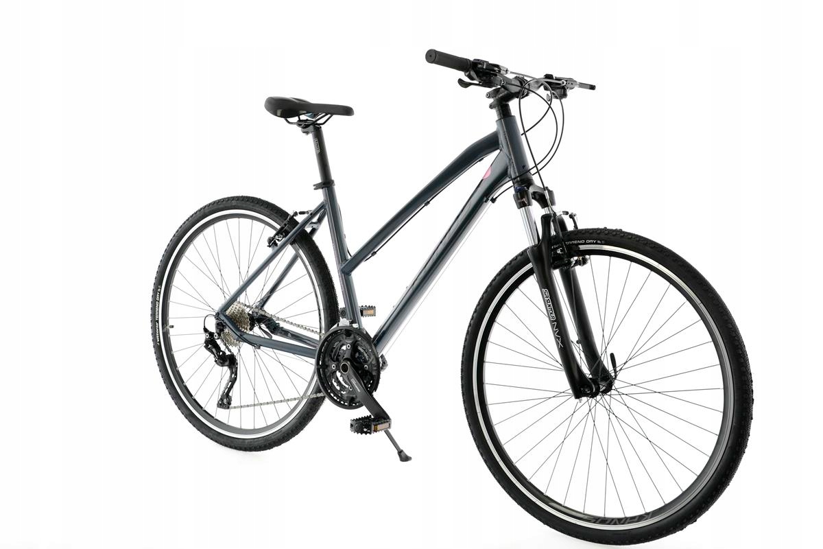 Rower 28 Kands Maestro grafit-róż D17 Deore 3x10