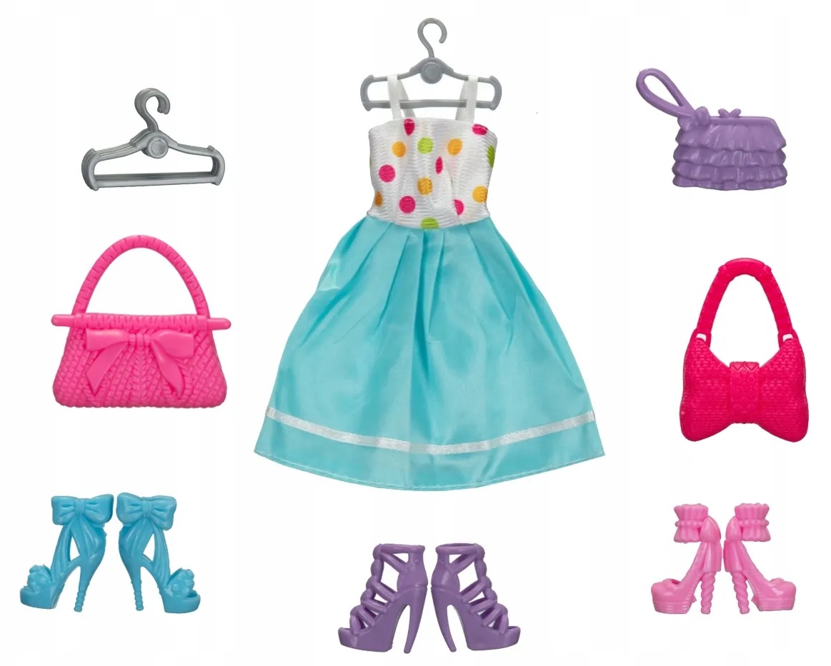 SZAFA GARDEROBA NA UBRANIA DLA LALEK WALIZKA Wiek dziecka 3 lata +