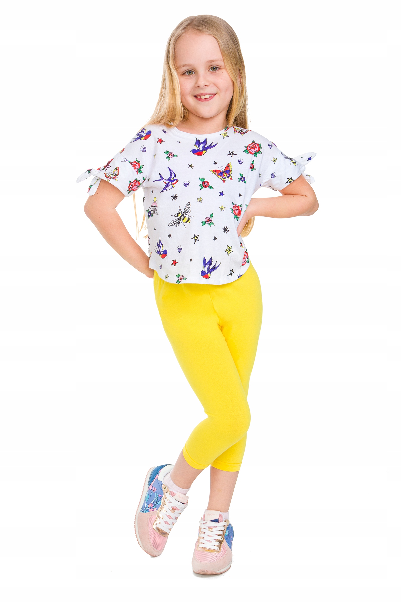 

Dziecięce Legginsy 3/4 Getry Bawełniane Rybaczki