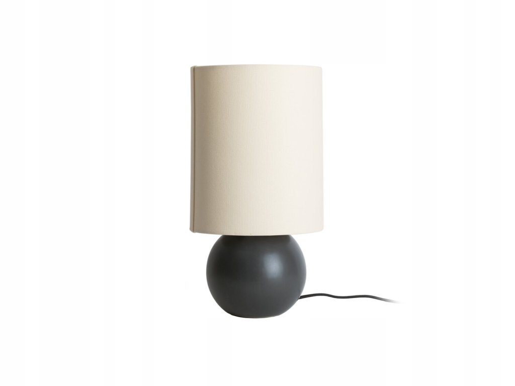 Stolová lampa Alma, látkové tienidlo, Ø 16 cm