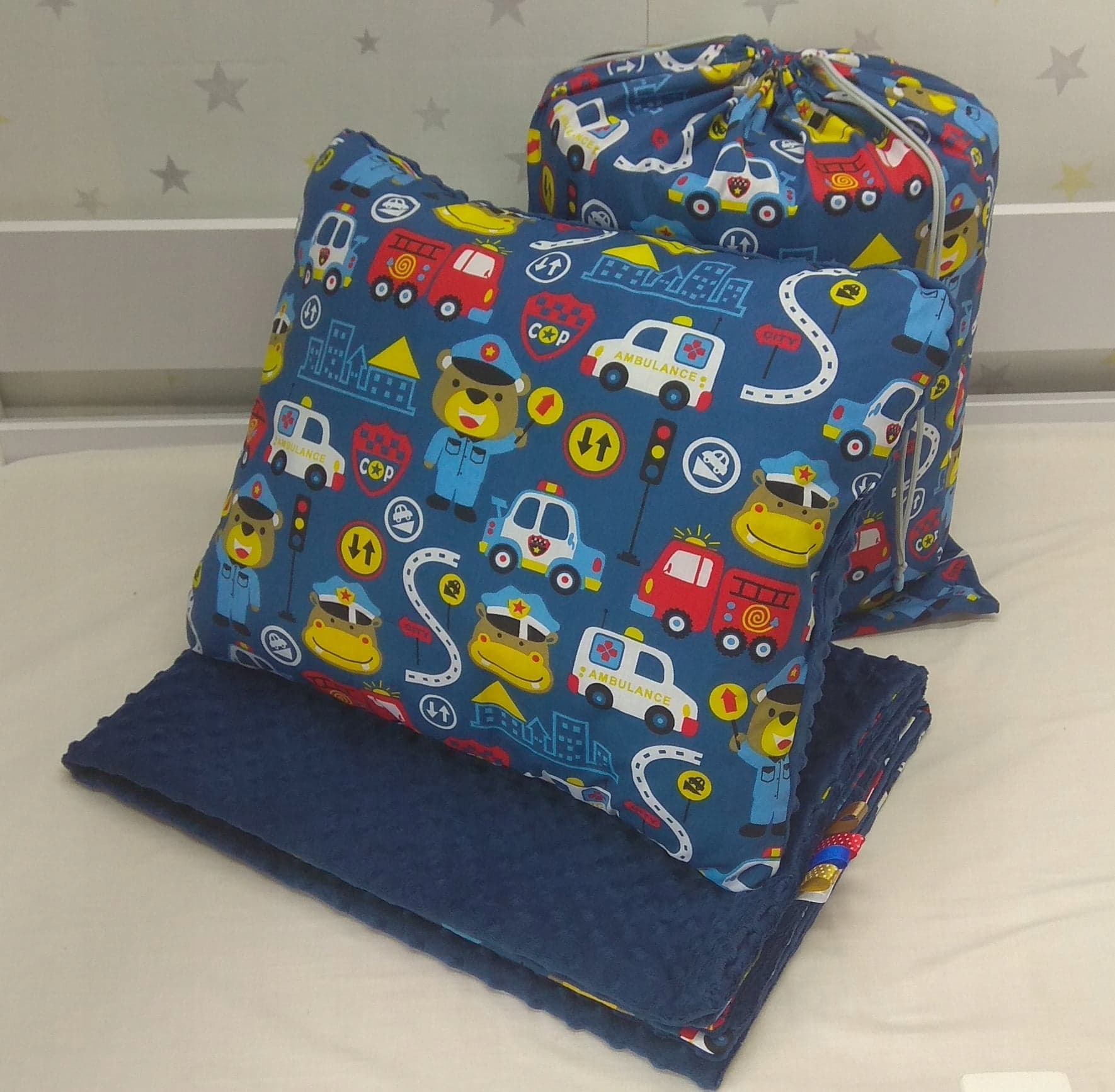 Komplet Minky Przedszkolaka kocyk +poduszka +worek EAN (GTIN) 5905476797605