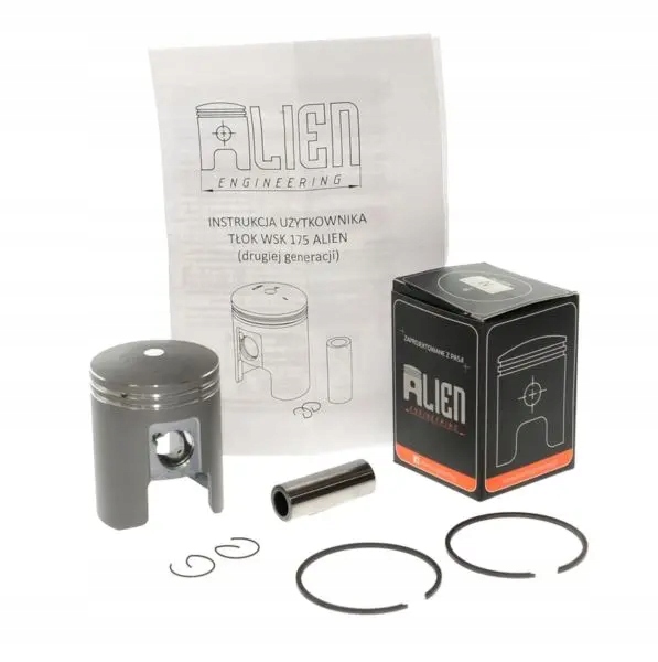 Tłok pierścienie kpl Wsk 175 Alien K20 Mkii anodowany R0 61,00