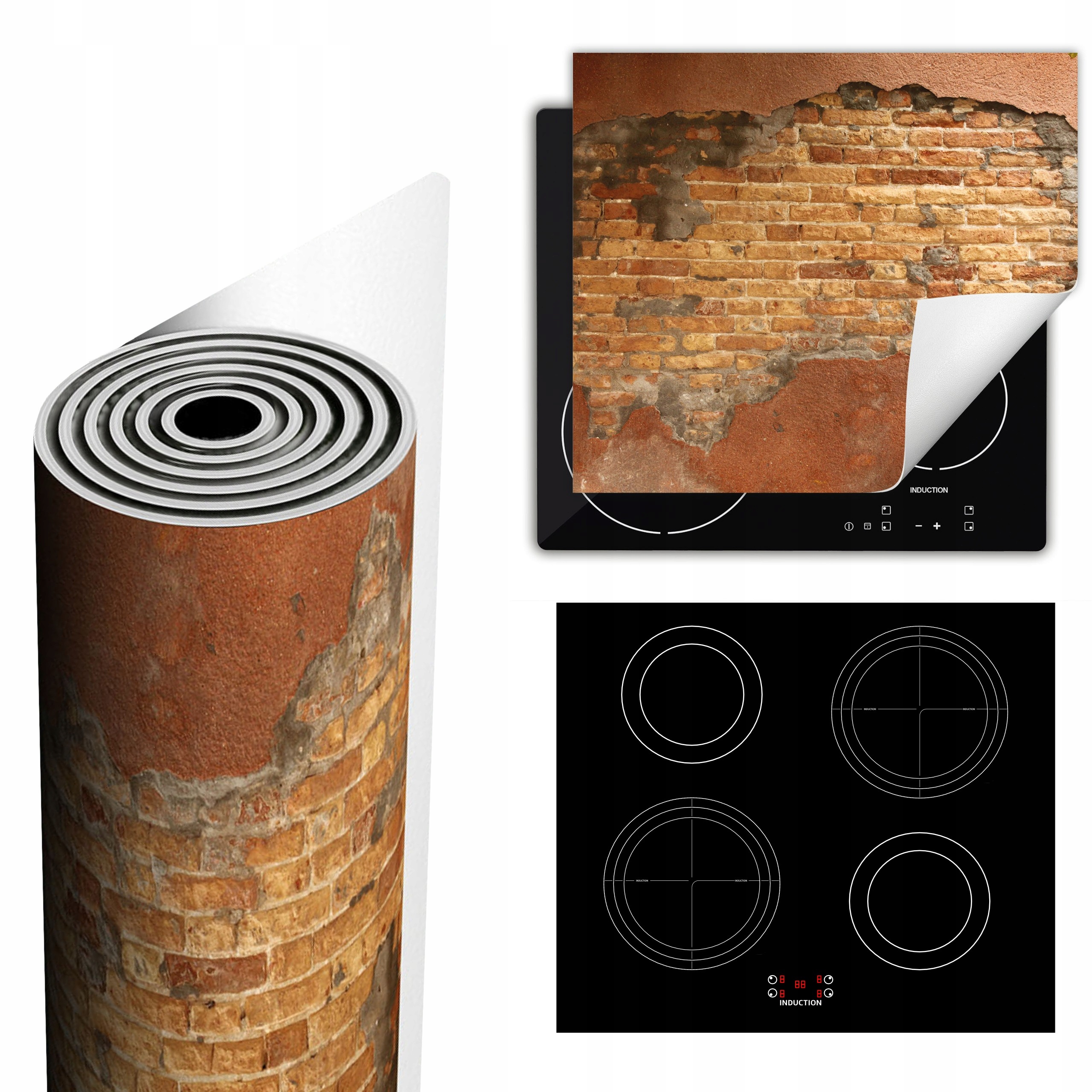 Ochranná Podložka Na Sporák Má Více Místa 60x52 Stará cihla