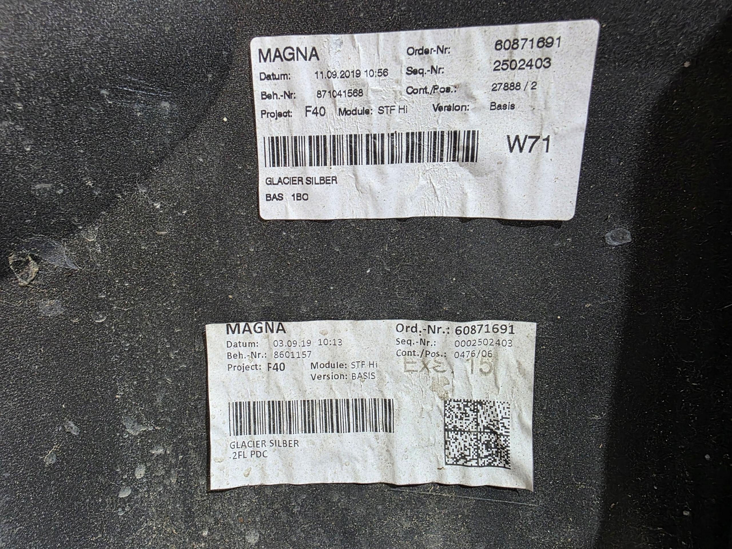 bumper rear part rear BMW 1 F40 A83 4XPDC