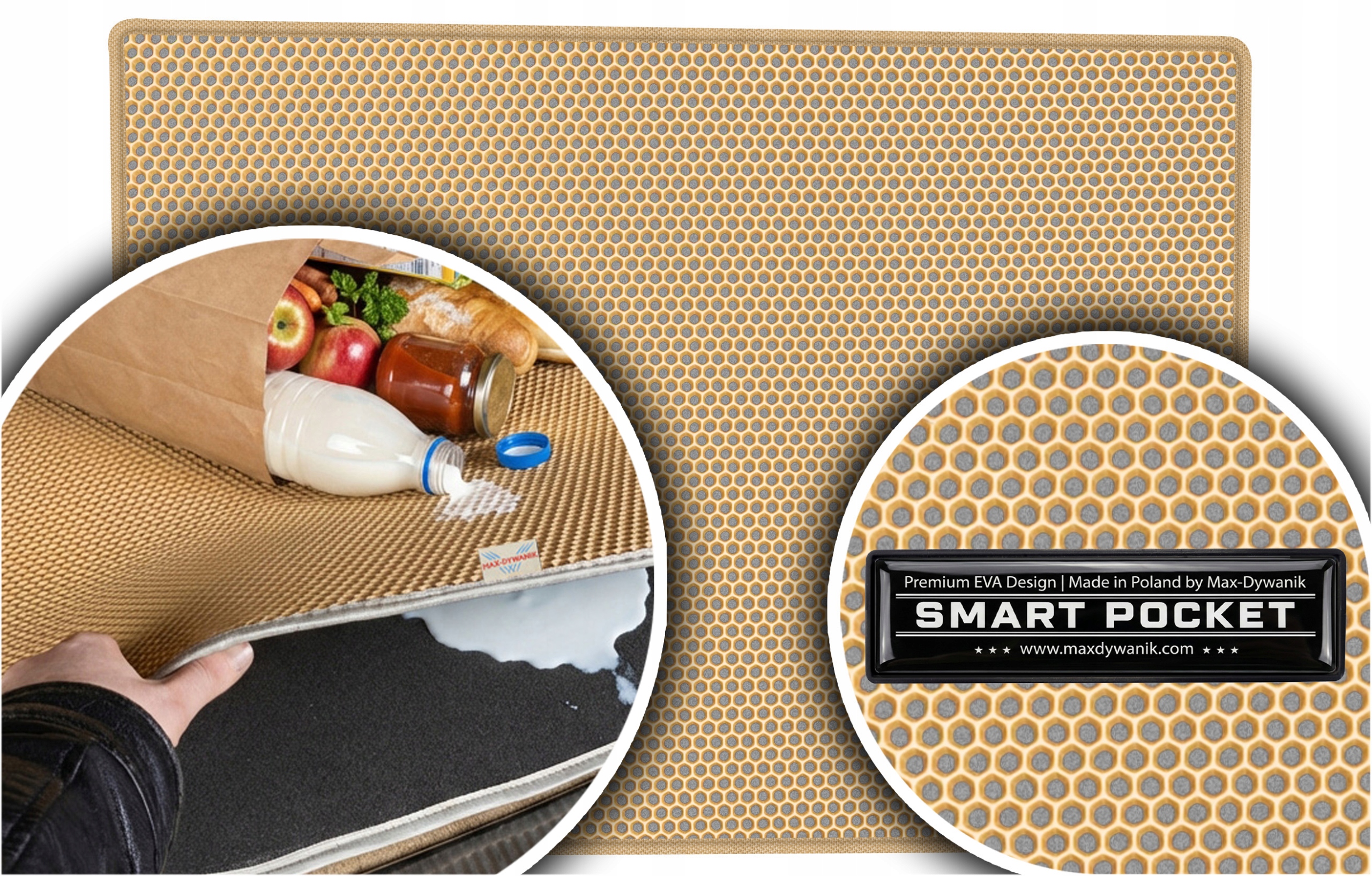 Fiat Doblo I Kombivan 2000-2010 Vložka do batožinového priestoru Eva Smart Pocket Béžová