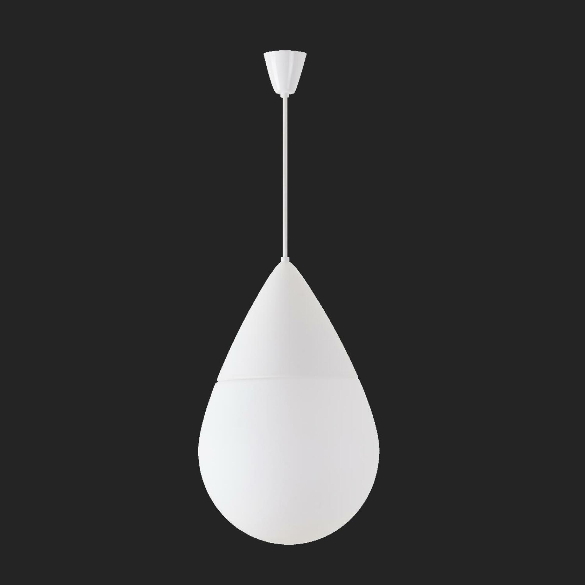 Osmont 63065 Danae S závesné sklenené svietidlo biela IP40 3000 K 2x20/9W Led