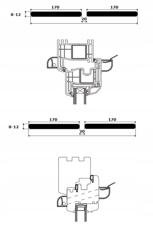 Nawiewnik do okna SM Tip Vent ANTRACYT/BIAŁY EAN (GTIN) 5905317500548