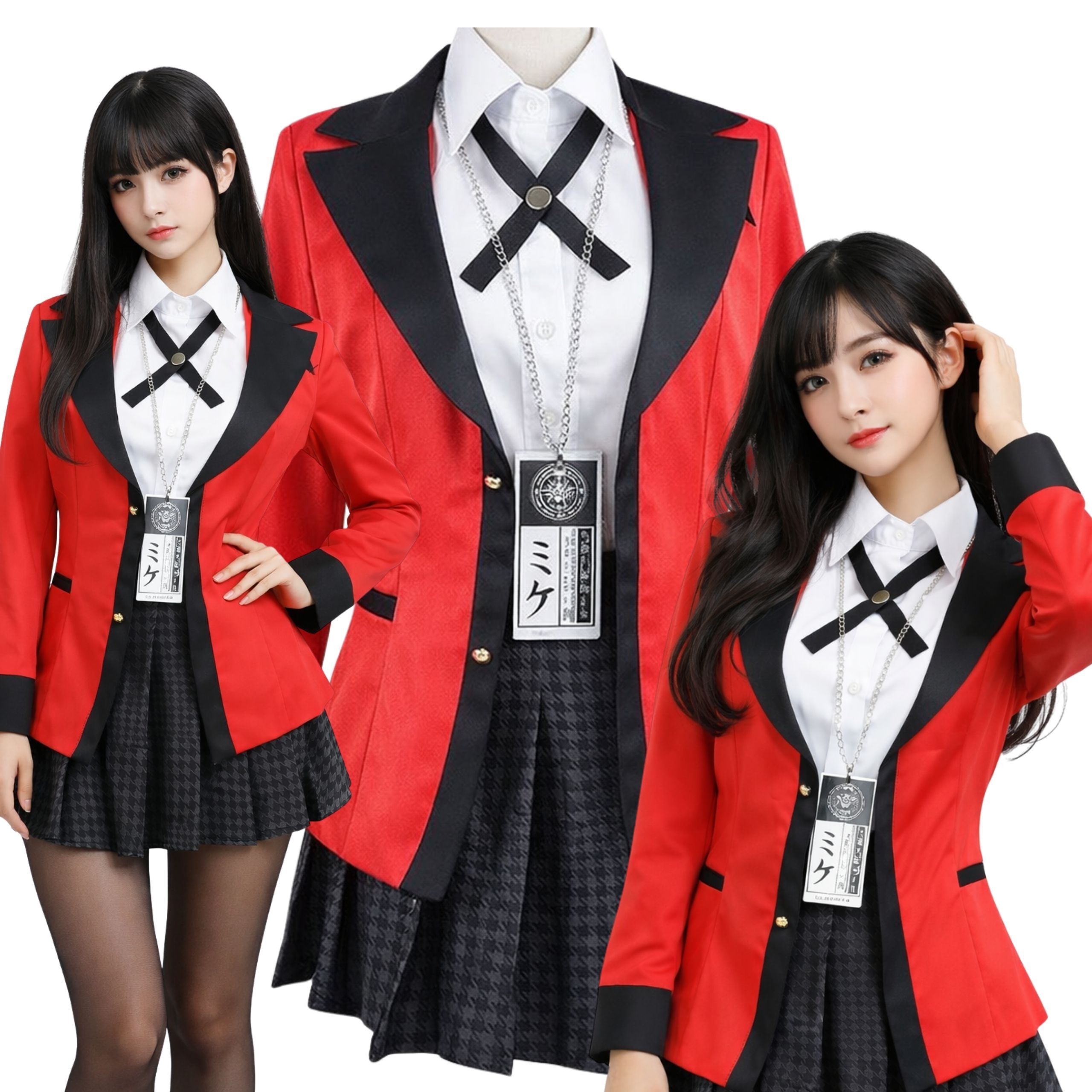 Kostým Kakegurui Cosplay Yumeko Jabami Uniform Školní Anime Xs 152 158 CM