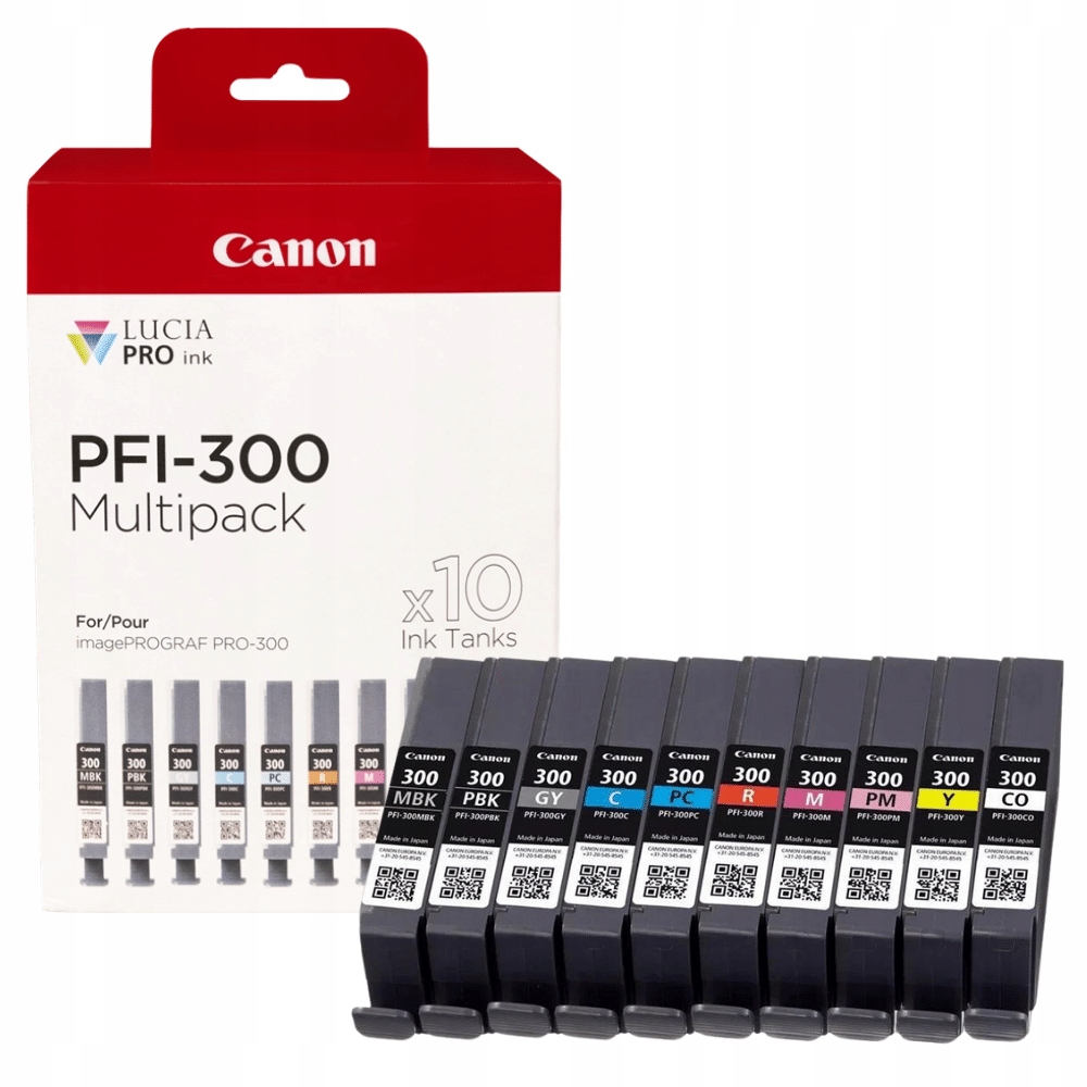 Atrament Canon PFI-300 10 ink Multi Pack 4192C008 sada