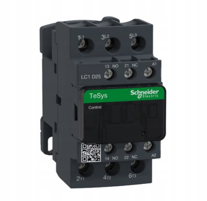 Stycznik mocy Schneider Electric LC1D25P5 TeSys Deca 25A 3P 230V Ac 1NO+1NC