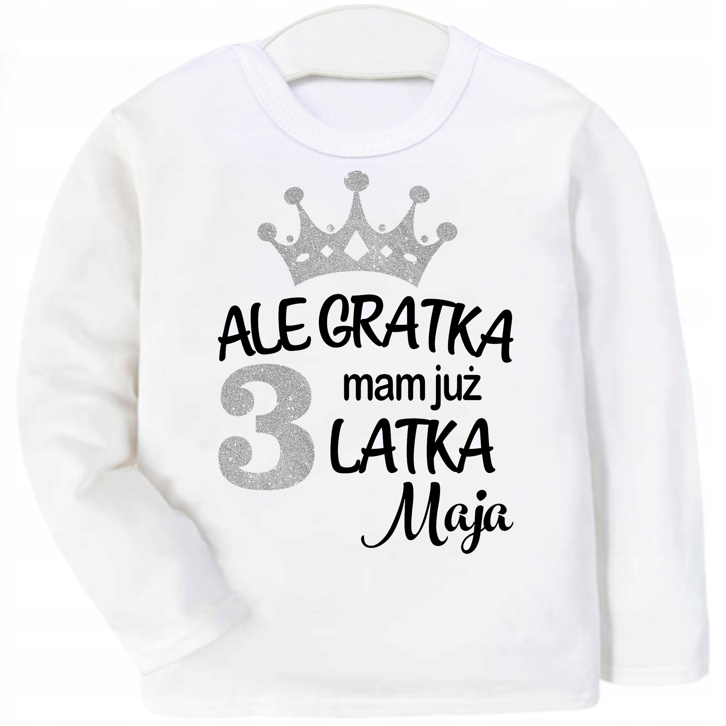 

Bluzka Urodziny Ale gratka mam 3 latka Imię r. 104