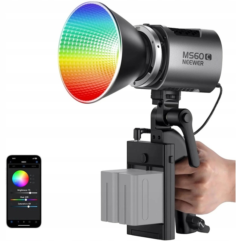 Neewer MS60C Rgb Led video světlo s App ovládáním V2
