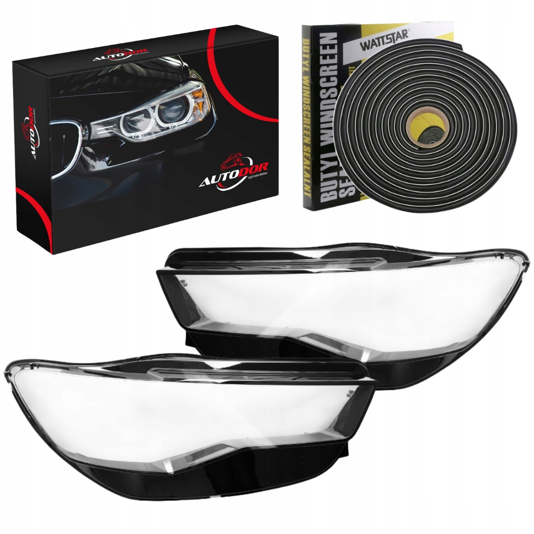 Audi A6 C7 16-18 Kryt Světla Levý Pravý Přední Komplet Lepidlo Butyl