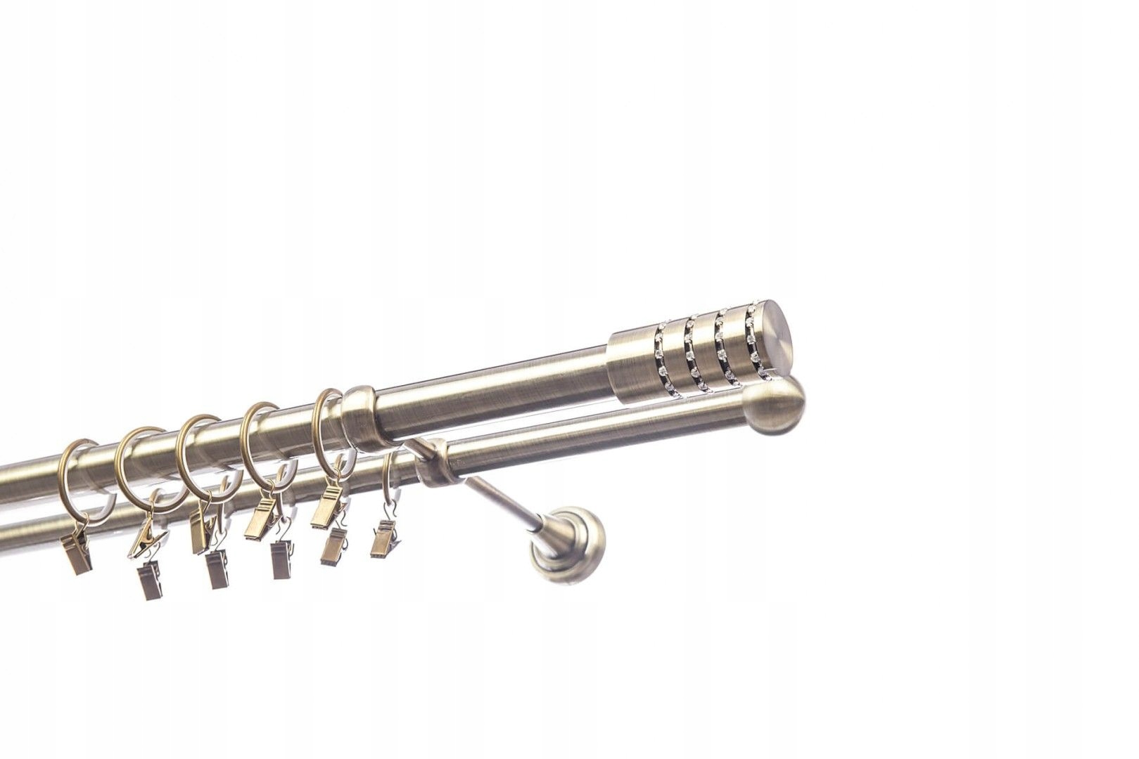 

Karnisz Metal 25+19 mm podwójny Srebrny Złoty 480