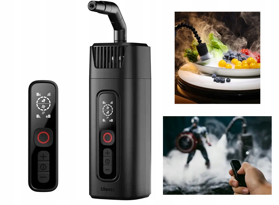 Generátor dymu Hmly Pary Dymovač 40W Bezdrôtový diaľkový ovládač Ulanzi