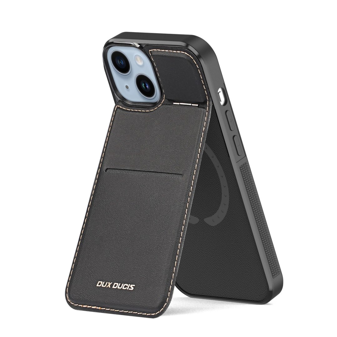Etui portfel Dux Ducis Rafi Mag z podstawką 3w1 do iPhone 15 Plus z MagSafe