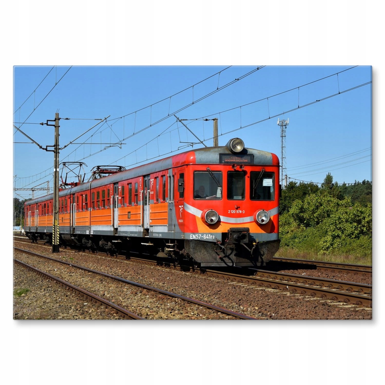 

Blacha Metalowa Grafika Kolej Pociąg Obraz