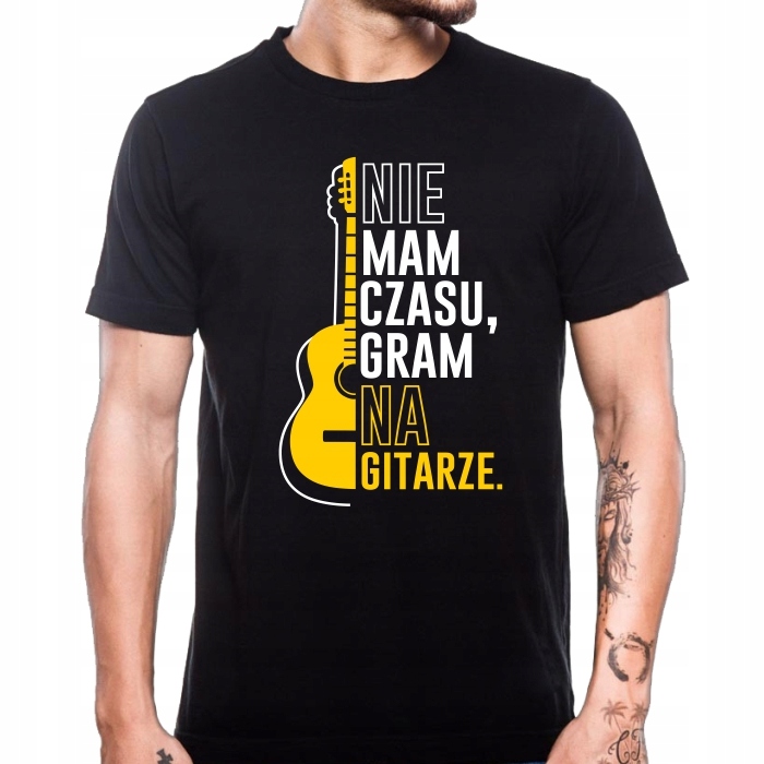 

Koszulka Z Gitarą T-shirt Dla Gitarzysty