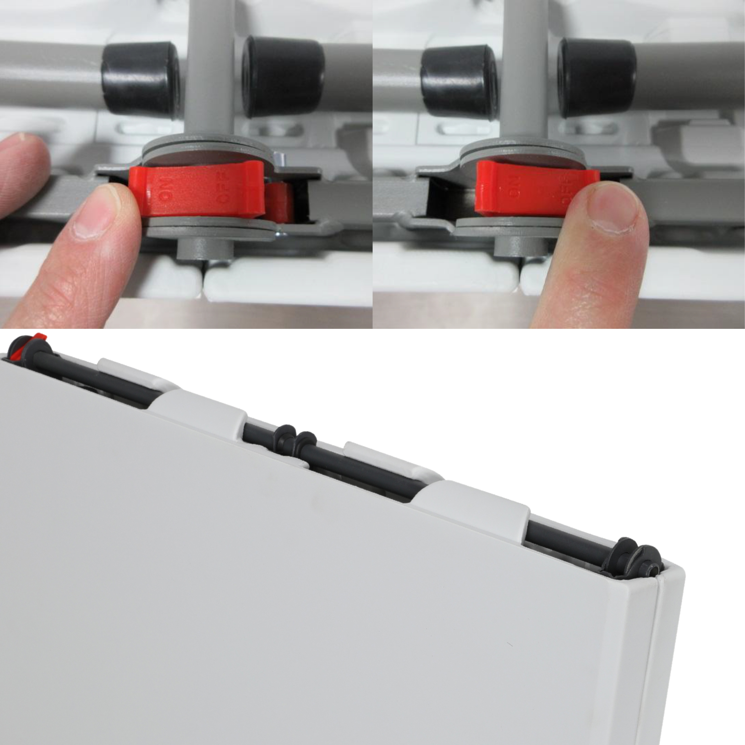 STÓŁ OGRODOWY ROZKŁADANY SKŁADANY CATERINGOWY BANKIETOWY BIAŁY DUŻY 180cm Wysokość mebla 75 cm