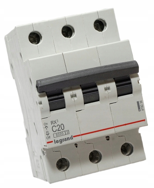 

Bezpiecznik Legrand RX3 C20A 3P s303 419236
