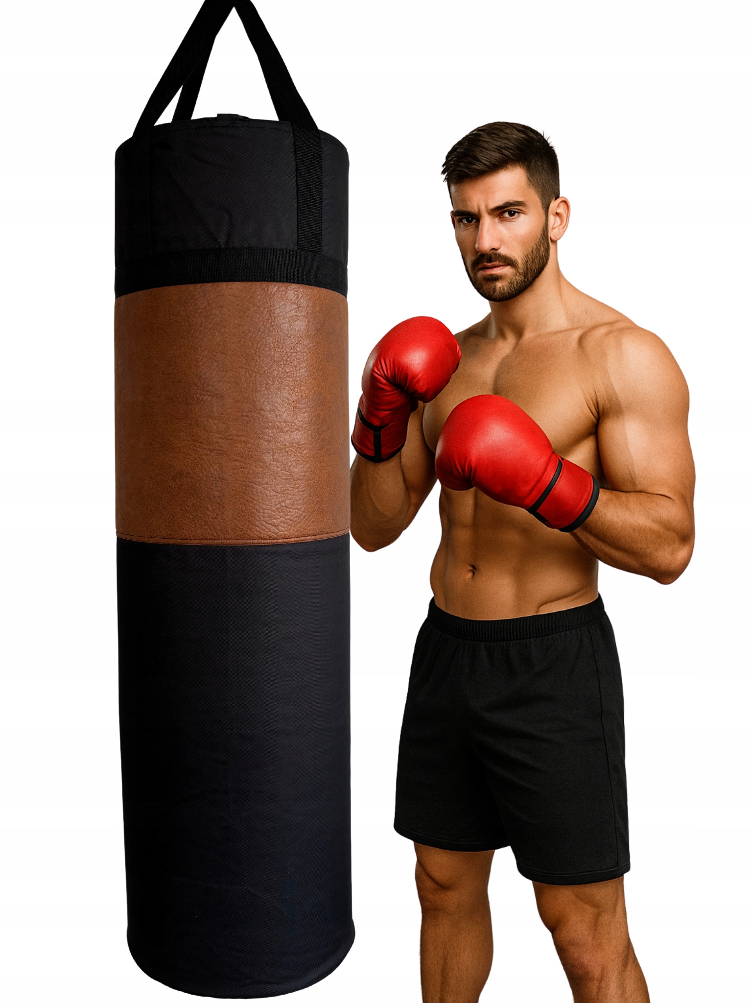 Boxovací pytel tréninkový vak 110 cm – Plněný, Silný Box, Mma, Trénink Br