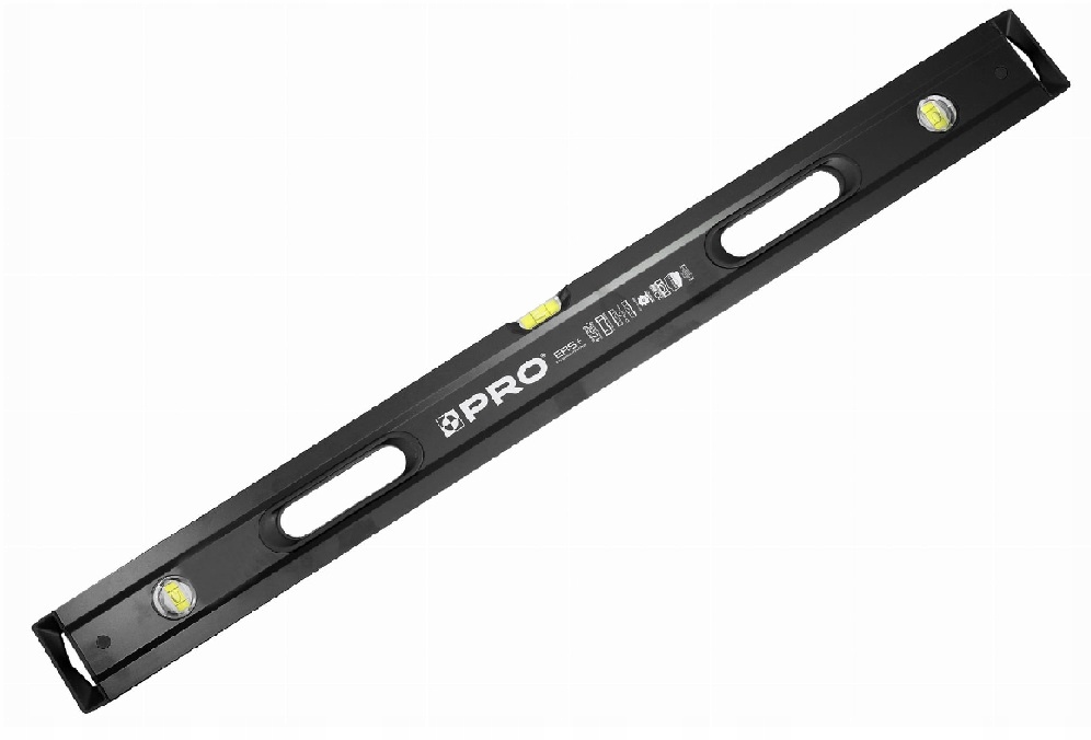 Vodováha PRO1000 100 CM Černá 2-STRANNÁ Fréza S Úchyty Pro